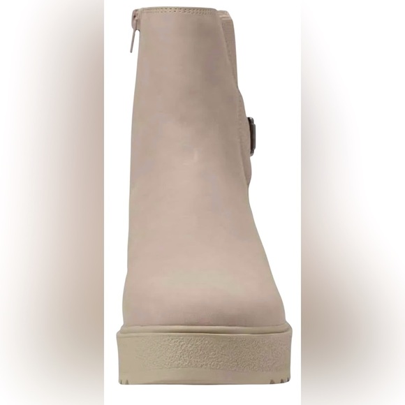 NEW, Naturalizer SOUL, Women's Jayda Wedge Chelsea Boots, 8W, Beige - Picture 6 of 9